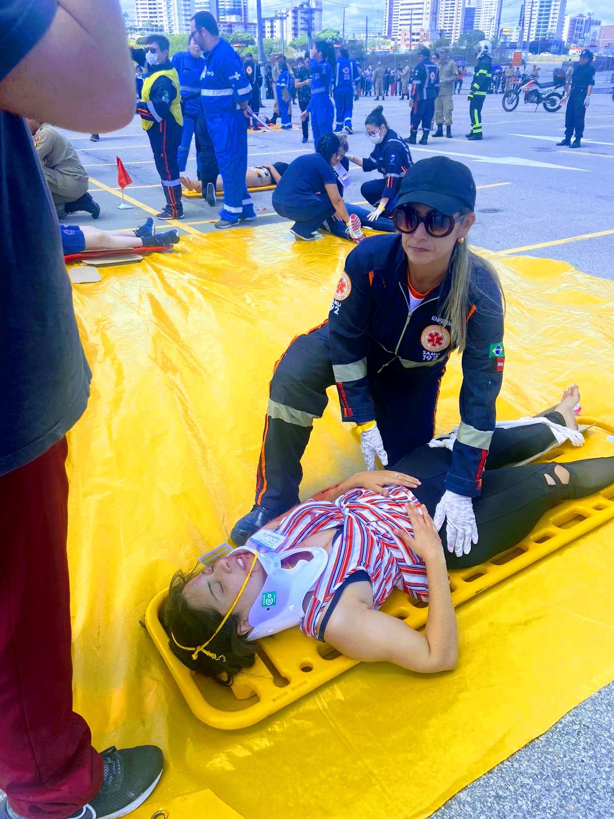 Após capacitação pela Força Nacional do SUS, SAMU de Santa Rita realiza simulado de acidente com múltiplas vítimas